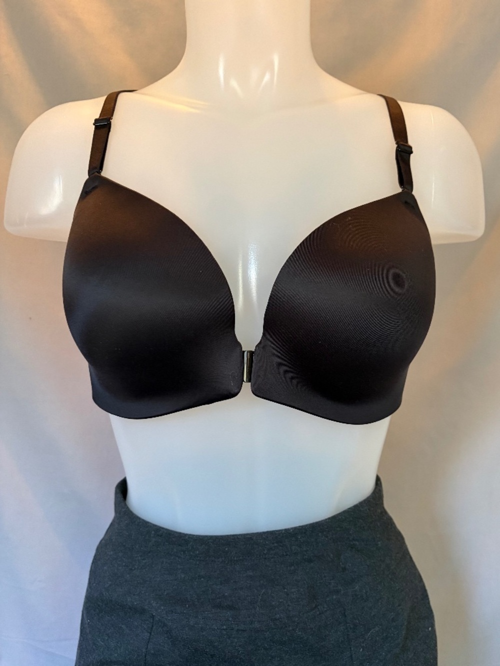 Soma Enbliss Luxe Front Close Lace Back Bra in Black - Size 36C (NWT)